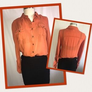 Mine Oxford button down blouse.